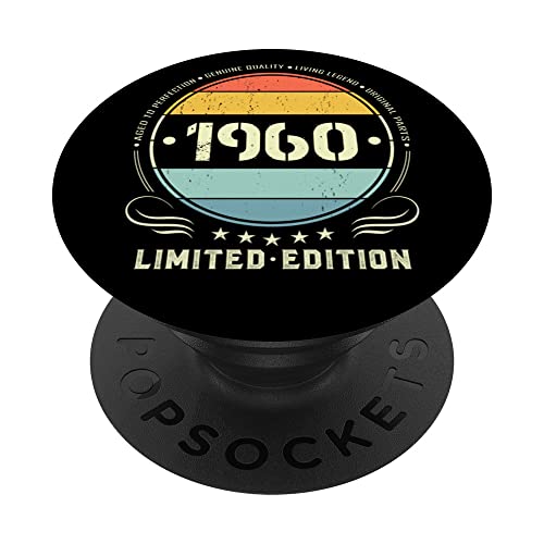 1960 Edición limitada 1960 Cumpleaños Popsocket para mujeres y hombres PopSockets PopGrip...