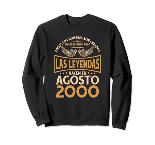 Cumpleaños Hombre Regalos Las Leyendas Agosto 2000 Sudadera
