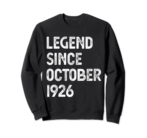 Leyenda Desde Octubre 1926 96 Cumpleaños Hombres Mujeres Sudadera