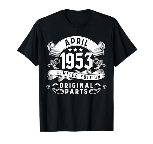 Cumpleaños Edición Limitada Abril 1953 Camiseta