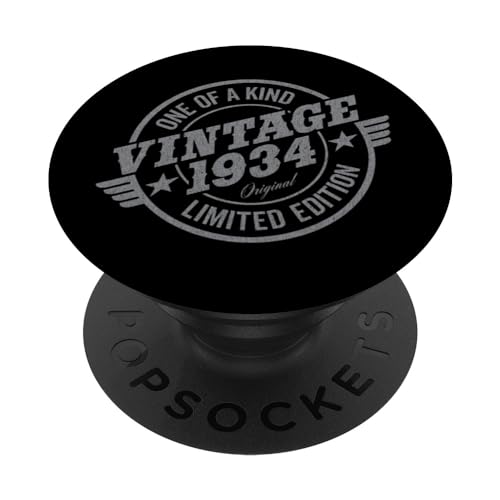 90 años amante de los coches Vintage Classic Car 1934 90 cumpleaños PopSockets PopGrip...
