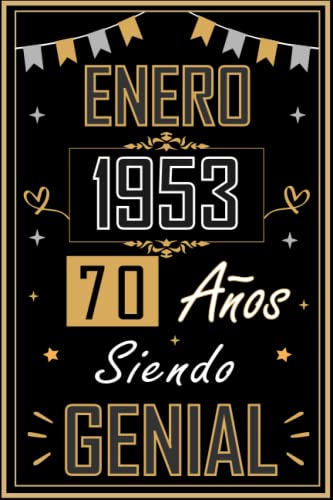 CUADERNO, ENERO 1953 70 AÑOS SIENDO GENIAL: Regalo de 70 cumpleaños para mujeres y hombres, ideas...