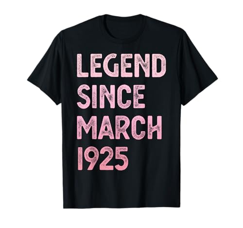 Leyenda del 100 cumpleaños desde marzo de 1925 Camiseta