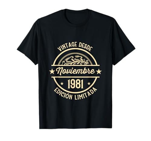 Cumpleaños Hombre Regalos Vintage Desde Noviembre 1981 Camiseta