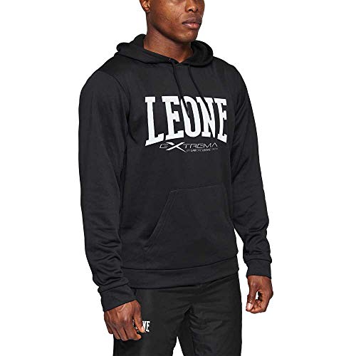 LEONE 1947, Sudadera Con Capucha Y Logo, Unisex Adulto, Negro, M, ABX111