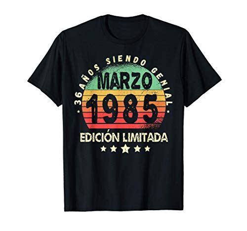 Nacido En Marzo 1985 36 Años Cumpleaños 36 Años Regalo Camiseta
