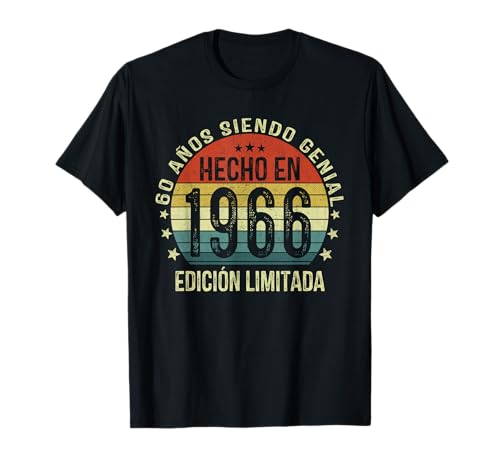 Hecho En 1966 60 Años Cumpleaños Hombre Regalo Made In 1966 Camiseta