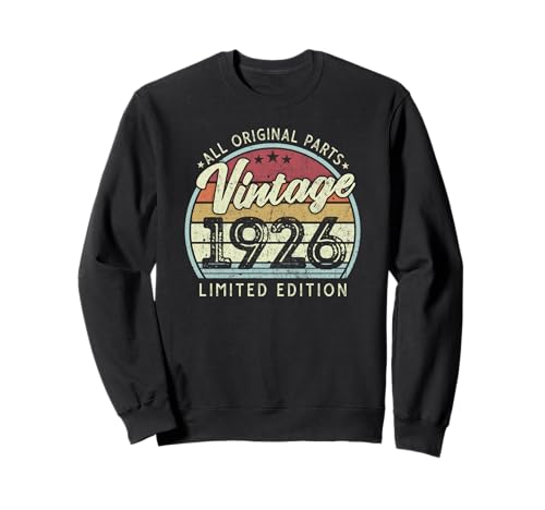Vintage 1926 Edición Limitada 100 Cumpleaños Sudadera