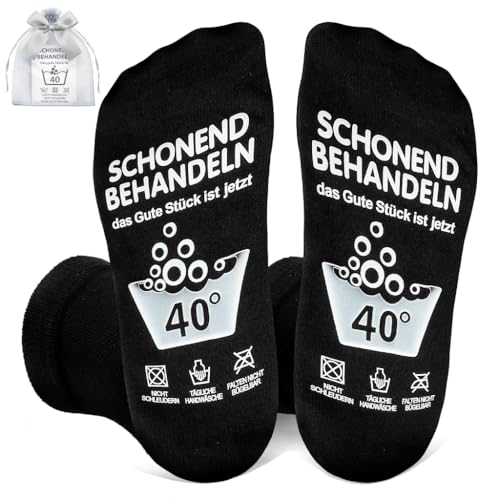 WALLFID Set de Calcetines para Cumpleaños 40/50/60 con Tarjeta de Felicitación&Bolsa de Organza...