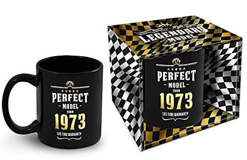 Bombo Taza de cumpleaños con año de nacimiento 1973