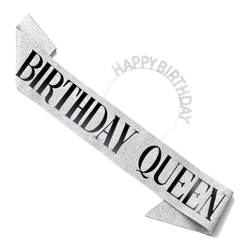 AFCJLTO Crown Crystal Tiara Birthday Crown Sash Birthday Crown Birthday Tiara Crown Corona de...