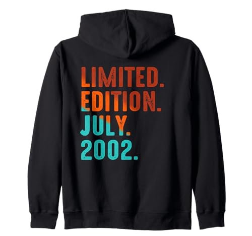 Edición Limitada Julio 2002 Cumpleaños Sudadera con Capucha
