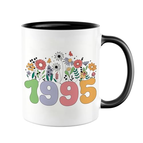 Taza 30 Cumpleaños, 1995 Regalos Originales 30 Años Para Hombres Mujeres, 350ml Taza de Cerámica...