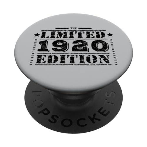 Cumpleaños de edición limitada de 1920 para hombres y mujeres PopSockets PopGrip Intercambiable