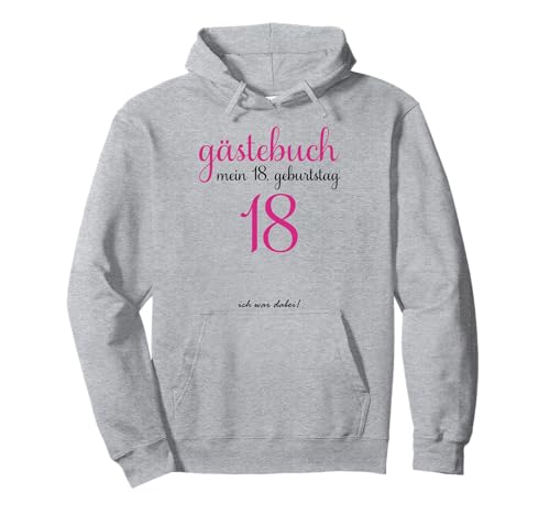 Libro de visitas para 18 cumpleaños Sudadera con Capucha