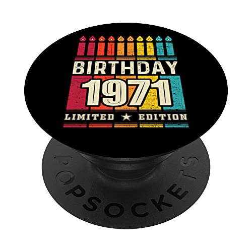 1971 Popsocket para teléfono edición limitada 1971 cumpleaños 1971 PopSockets PopGrip...