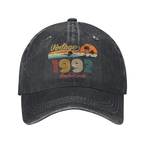Gorra de béisbol Vintage de 1992 con Piezas Originales lavadas para Hombre y Mujer, Regalo de...