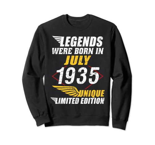 Cumpleaños Julio 1935 Edición Limitada Regalo Legend July Sudadera