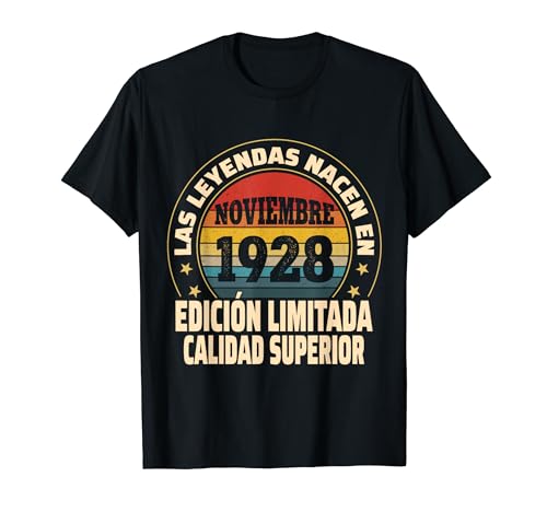 Edición Limitada Noviembre 1928 - Cumpleaños 96 Años Camiseta