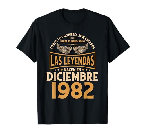 Cumpleaños Hombre Regalos Las Leyendas Diciembre 1982 Camiseta