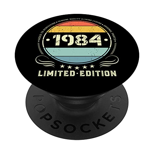 1984 edición limitada 1984 cumpleaños Popsocket para mujeres y hombres PopSockets PopGrip...
