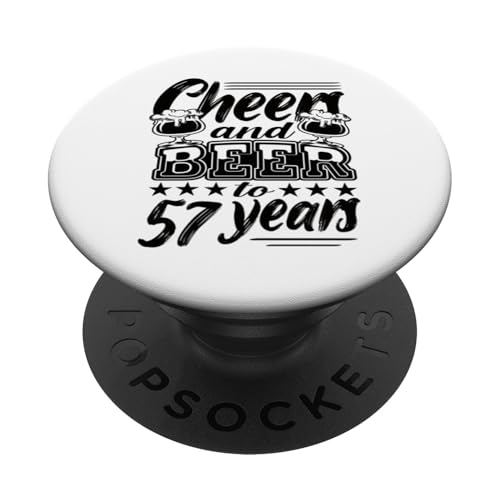 57 Cumpleaños 57 Cumpleaños Marido 57 Cumpleaños Papá PopSockets PopGrip Adhesivo