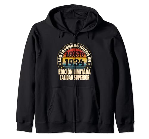 Edición Limitada Agosto 1934 - Cumpleaños 90 Años Sudadera con Capucha