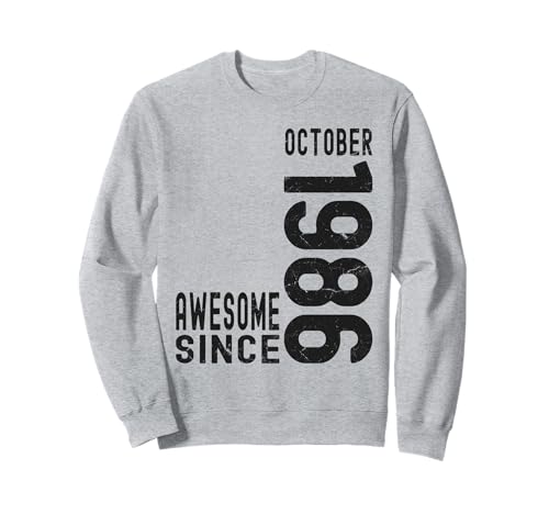 Impresionante desde octubre de 1986, nacido en 1986 cumpleaños de octubre Sudadera
