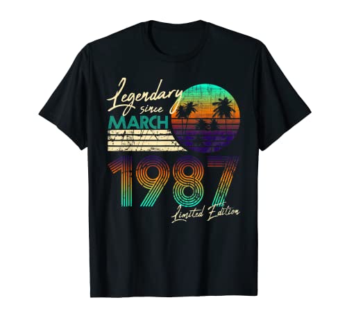 Cumpleaños legendario desde marzo de 1987 Camiseta