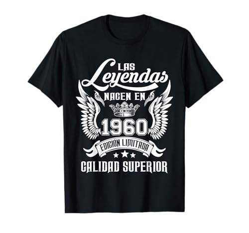 Cumpleaños Las Leyendas Nacen En 1960 Camiseta