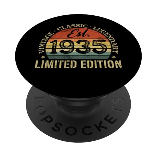 Vintage Classic Legendary EST. 1935 Edición Limitada PopSockets PopGrip Adhesivo