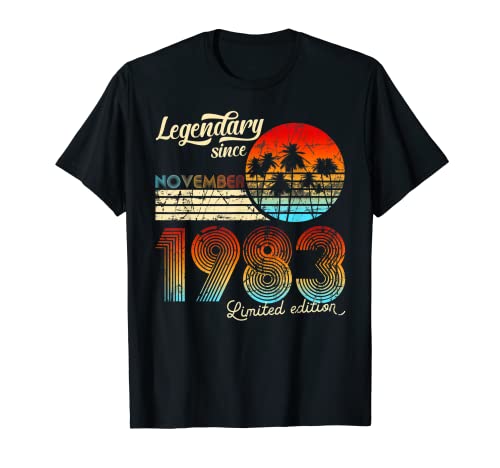 40. Legendario De Cumpleaños Desde Noviembre De 1983 Regalo. Camiseta
