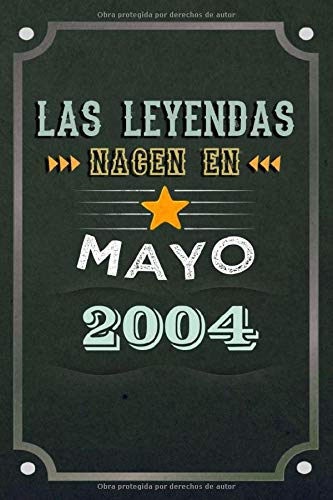 Las leyendas nacen en Mayo 2004: REGALO DE CUMPLEAÑOS, NACIDOS EN LOS AÑOS 2004 Regalos Creativos...
