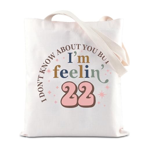 Bolsa de mano inspiradora para cumpleaños número 22, regalo de fiesta de cumpleaños 22, regalo...