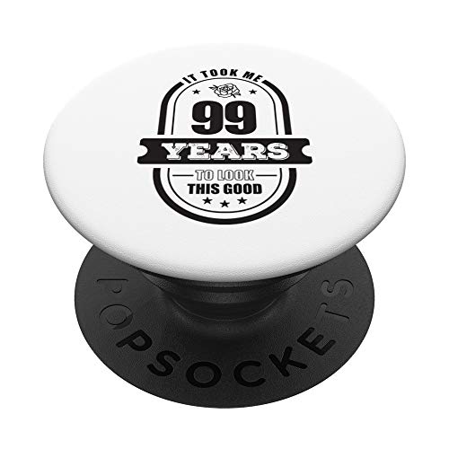 Regalos de 99 cumpleaños para mujeres 99 años Abuela retro PopSockets Agarre y Soporte para...