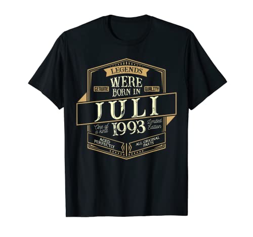 Hombre Julio 1993 Cumpleaños Hombre Camiseta