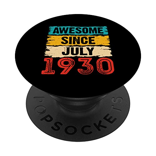 Regalos de 93 años impresionantes desde julio de 1930 para cumpleaños PopSockets PopGrip...