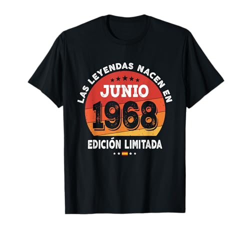 54 años Cumpleaños Las Leyendas nacen en Junio de 1968 Camiseta