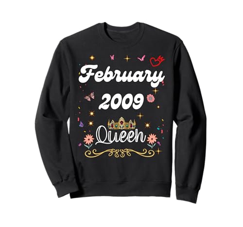 Febrero 2009 Reina Desde Febrero 2009 Cumpleaños Niña Mujeres Sudadera