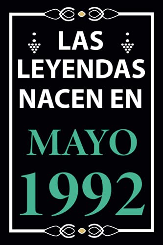 Las leyendas nacen en Mayo 1992: Regalo de cumpleaños perfecto para hombre y mujer de 29 años I...