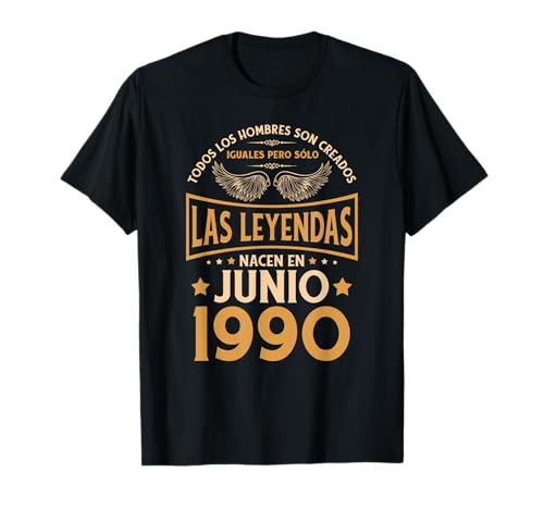 Cumpleaños Hombre Regalos Las Leyendas Junio 1990 Camiseta