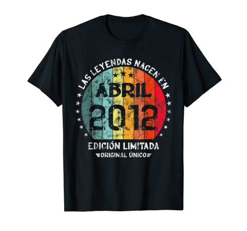 Leyendas Nacen Abril 2012 Cumpleaños Chica Chico Camiseta