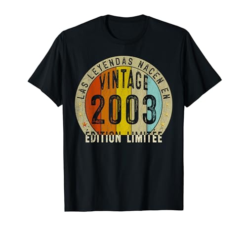 Regalos 20 años Cumpleaños Hombre Las Leyendas Nacen En 2003 Camiseta