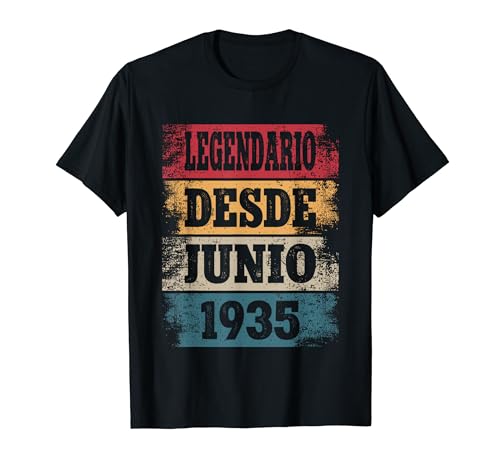 Legendario Desde Junio 1935 - Cumpleaños 89 Años Camiseta