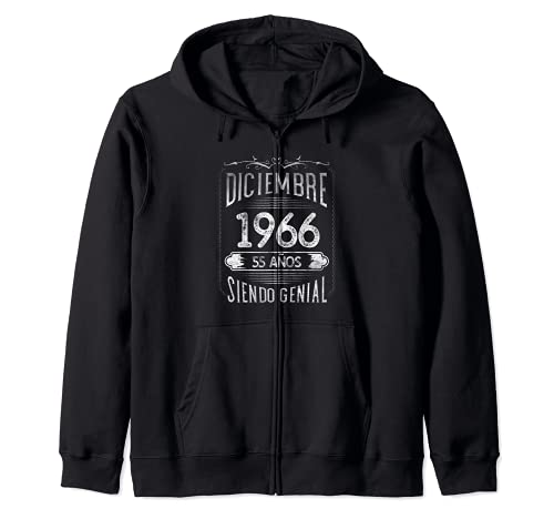 Nacido En Diciembre 1966 55 años Regalo Cumpleaños Hombre Sudadera con Capucha