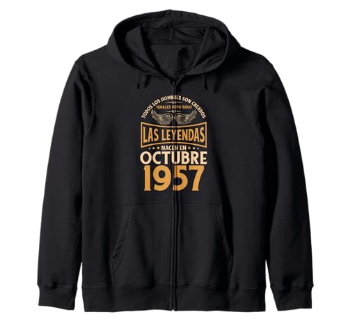 Cumpleaños Hombre Regalos Las Leyendas Octubre 1957 Sudadera con Capucha