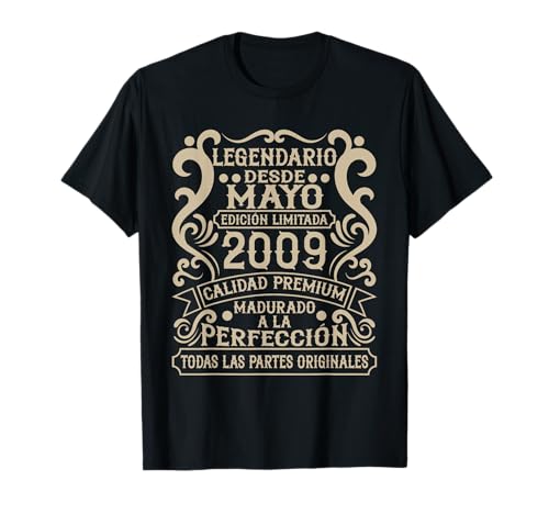 Legendario Desde Mayo 2009 - Cumpleaños 17 Años Camiseta