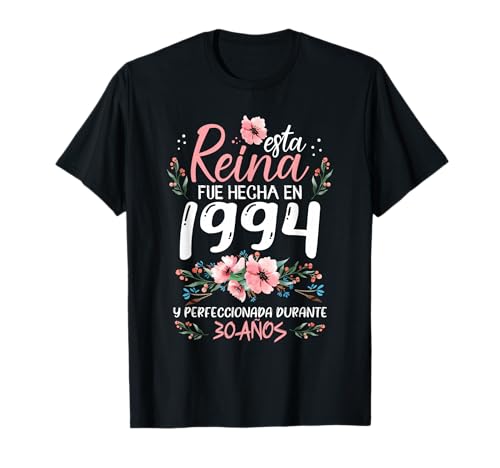 32 Años Regalo de Cumpleaños Mujer Hecha En 1994 32 Años Camiseta