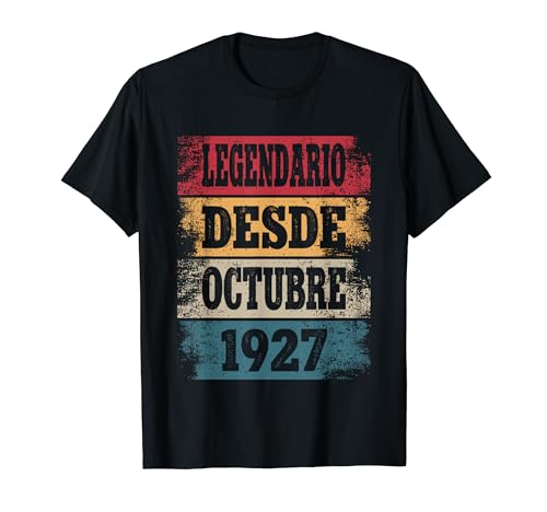 Legendario Desde Octubre 1927 - Cumpleaños 97 Años Camiseta