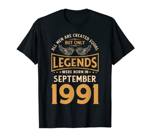 Las leyendas de cumpleaños nacieron en septiembre de 1991. Camiseta